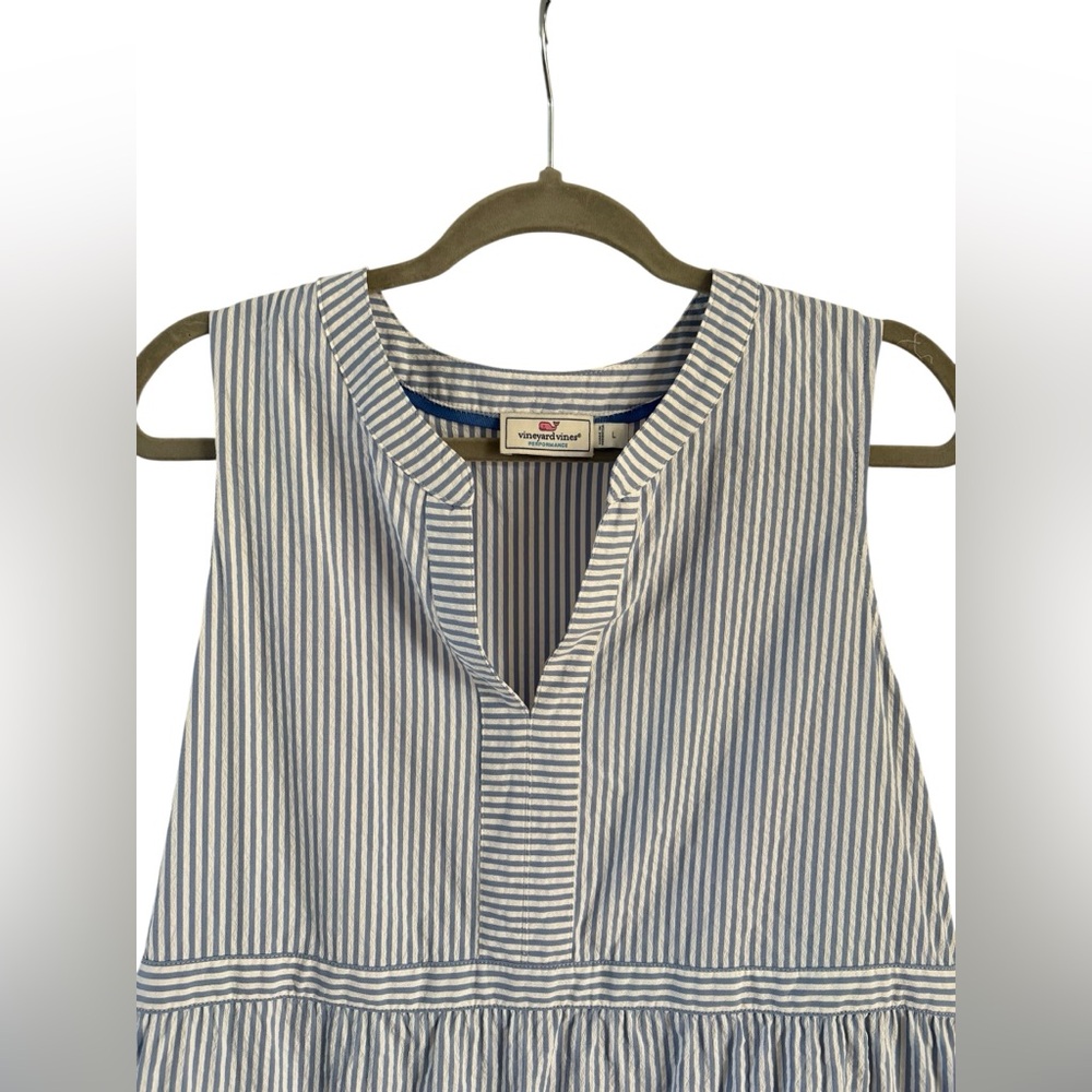 Vineyard Vines Striped Sleeveless Midi Dress - Picture 2 of 6